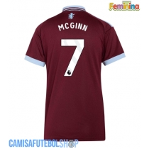 Camisa de time de futebol Aston Villa John McGinn #7 Replicas 1º Equipamento Feminina 2026-27 Manga Curta